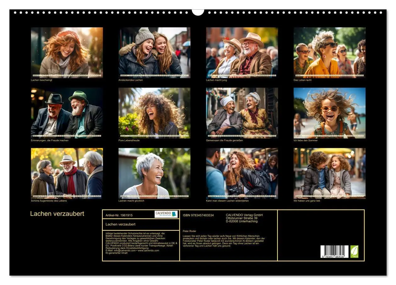 Bild: 9783457483534 | Lachen verzaubert (Wandkalender 2026 DIN A2 quer), CALVENDO...