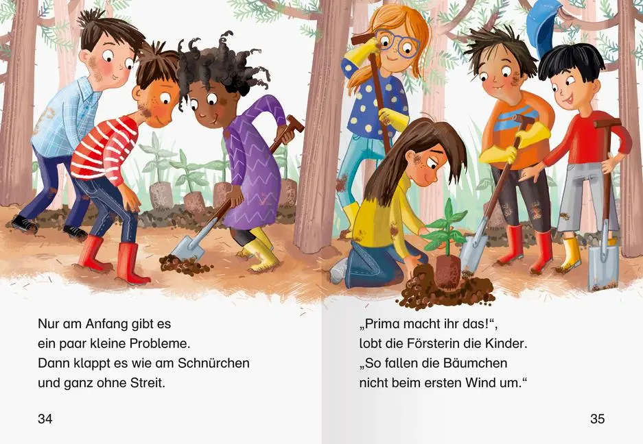 Bild: 9783473463534 | Leserabe 1. Lesestufe - Rettung für den Klassen-Wald | Manfred Mai