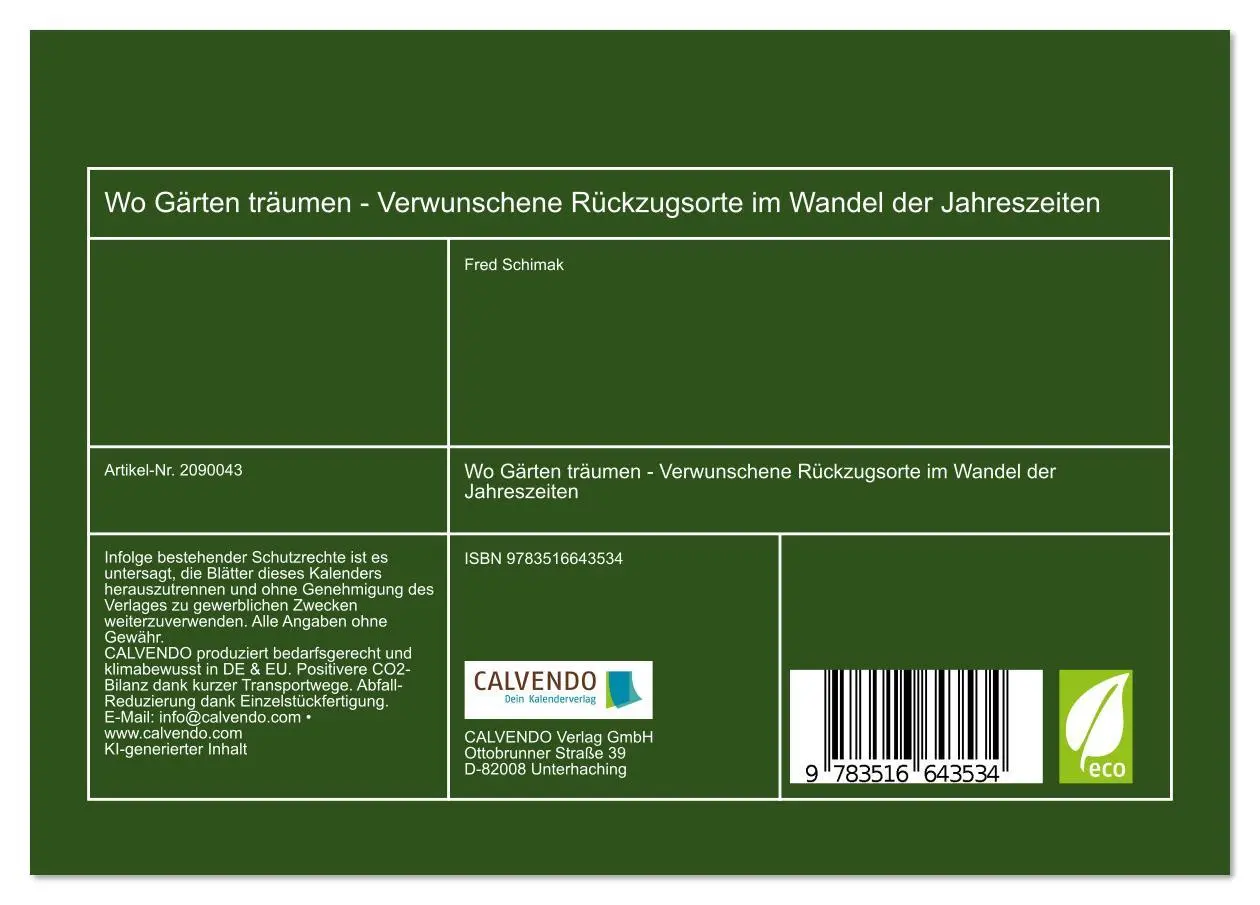 Bild: 9783516643534 | Wo Gärten träumen - Verwunschene Rückzugsorte im Wandel der...
