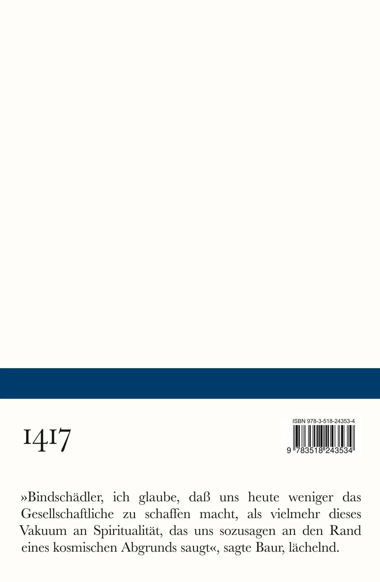 Rückseite: 9783518243534 | Borodino | Roman | Gerhard Meier | Taschenbuch | Bibliothek Suhrkamp