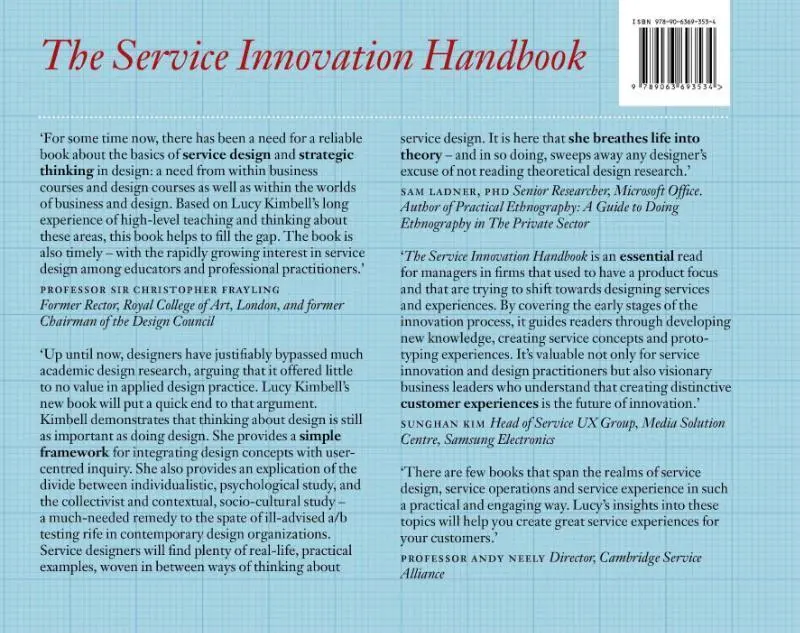 Rückseite: 9789063693534 | The Service Innovation Handbook | Lucy Kimbell | Taschenbuch | 240 S.