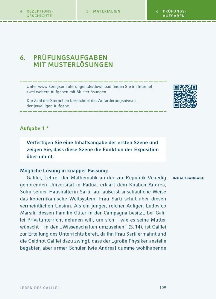 Bild: 9783129303634 | Leben des Galilei von Bertolt Brecht | Textanalyse und Interpretation
