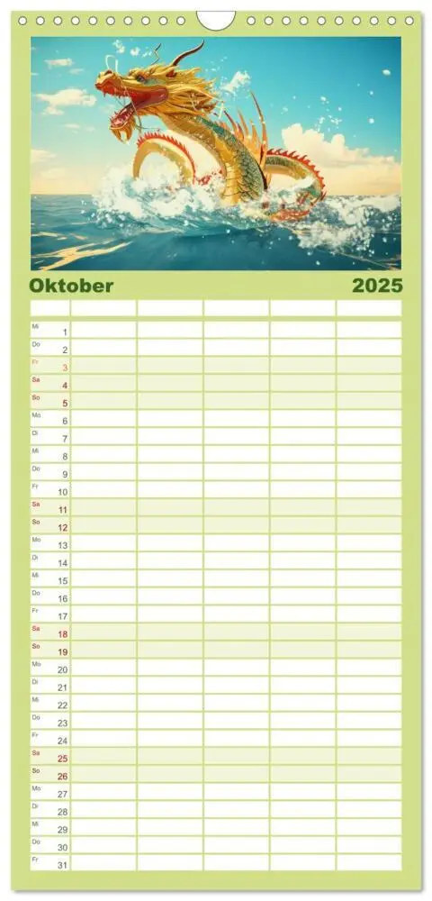 Bild: 9783457093634 | Familienplaner 2025 - Zauberhafte Anime Welt mit 5 Spalten...