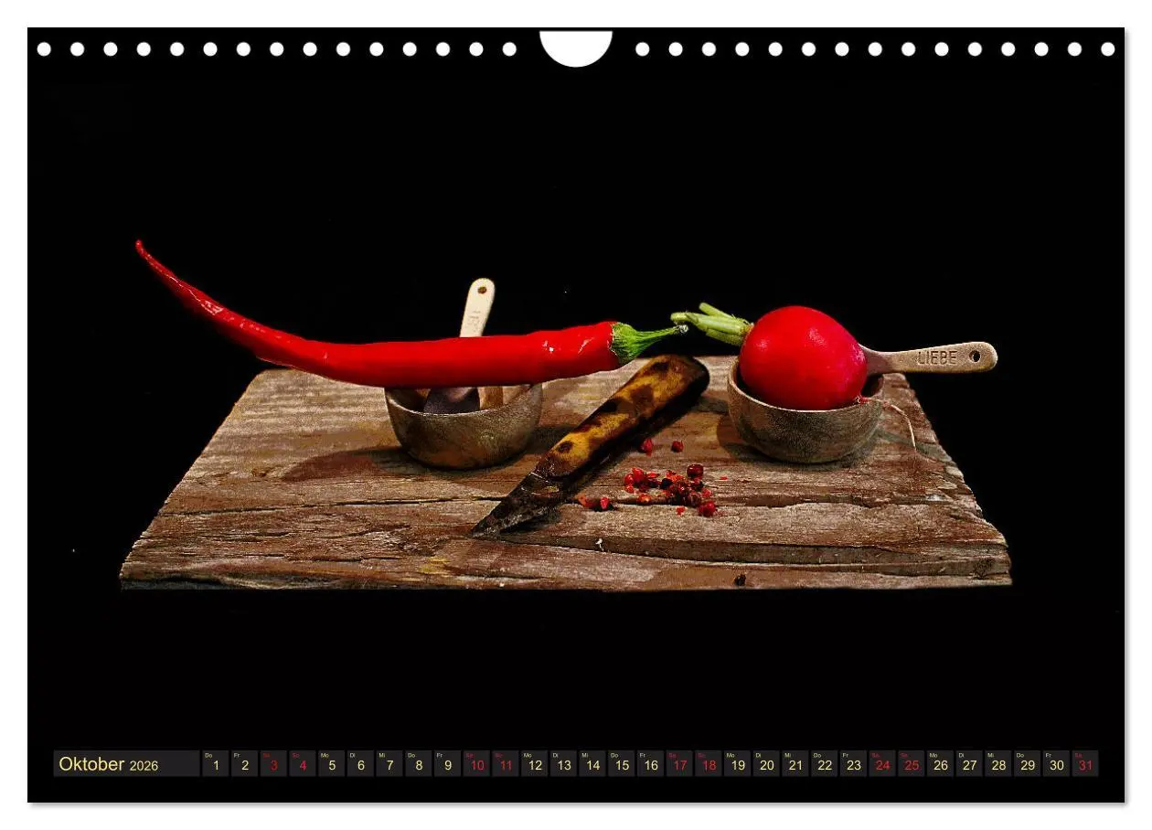 Bild: 9783457853634 | Scharfe Chili Fantasien - Creative Food Design (Wandkalender 2026...