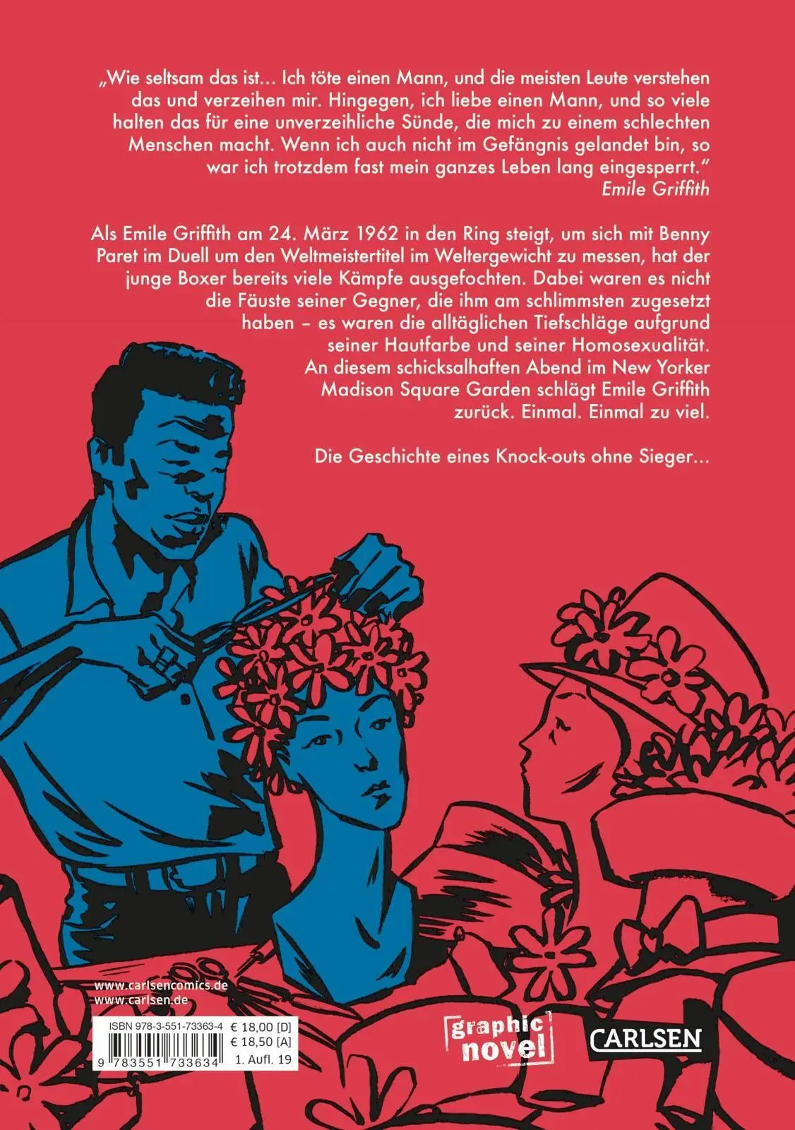 Rückseite: 9783551733634 | Knock Out! (Graphic Novel) | Die Geschichte von E. Griffith | Kleist