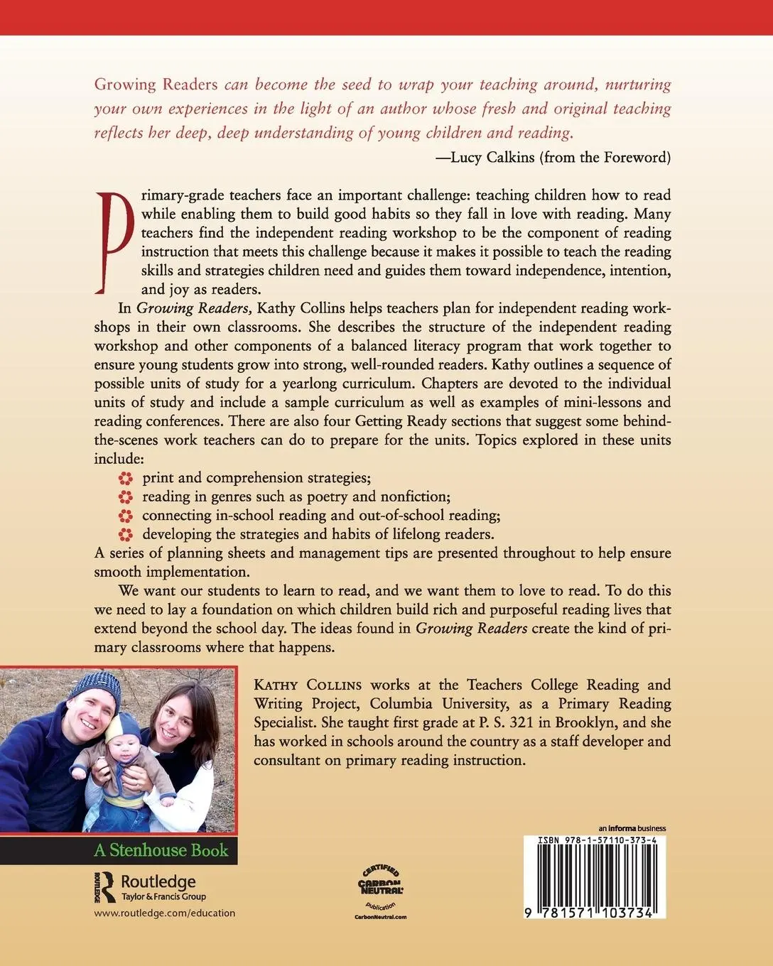 Rückseite: 9781571103734 | Growing Readers | Units of Study in the Primary Classroom | Collins