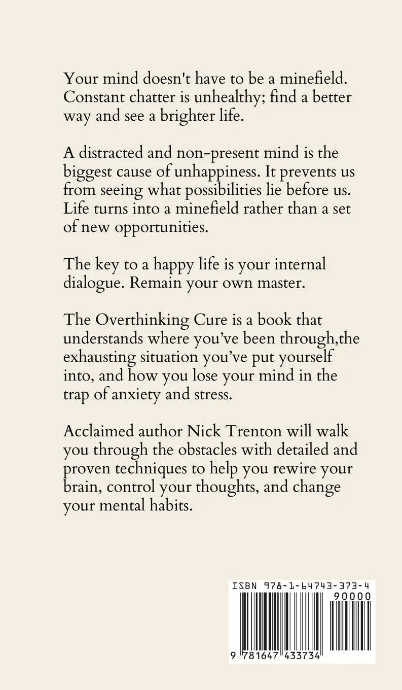 Rückseite: 9781647433734 | The Overthinking Cure | Nick Trenton | Buch | Gebunden | Englisch