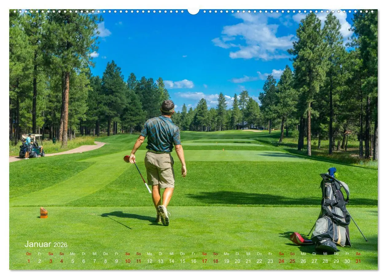 Bild: 9783457843734 | Passion Golf (Wandkalender 2026 DIN A2 quer), CALVENDO Monatskalender