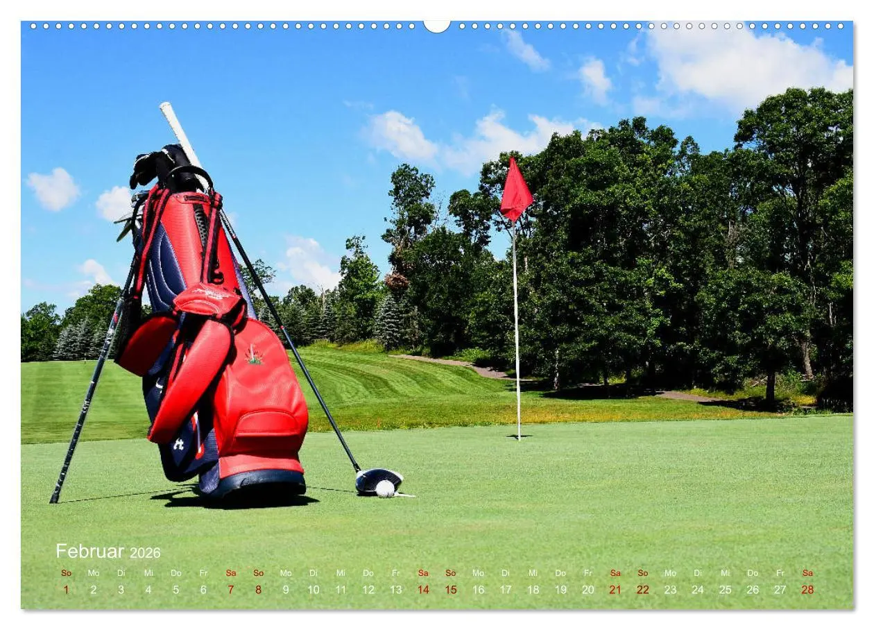 Bild: 9783457843734 | Passion Golf (Wandkalender 2026 DIN A2 quer), CALVENDO Monatskalender