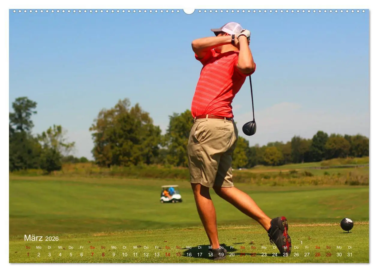 Bild: 9783457843734 | Passion Golf (Wandkalender 2026 DIN A2 quer), CALVENDO Monatskalender