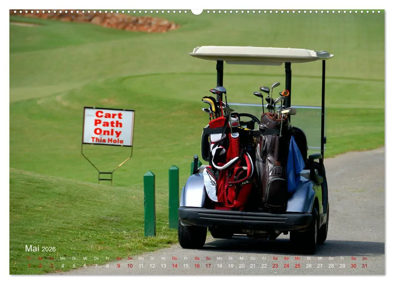 Bild: 9783457843734 | Passion Golf (Wandkalender 2026 DIN A2 quer), CALVENDO Monatskalender
