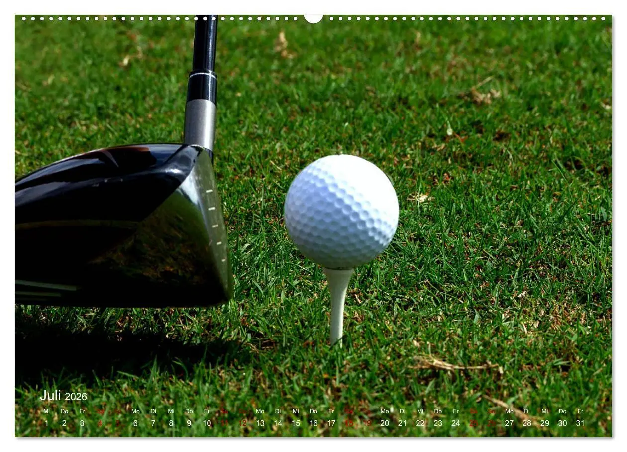 Bild: 9783457843734 | Passion Golf (Wandkalender 2026 DIN A2 quer), CALVENDO Monatskalender