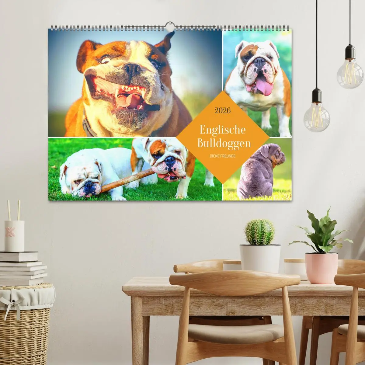 Bild: 9783457913734 | Dicke Freunde. Englische Bulldoggen (Wandkalender 2026 DIN A2...