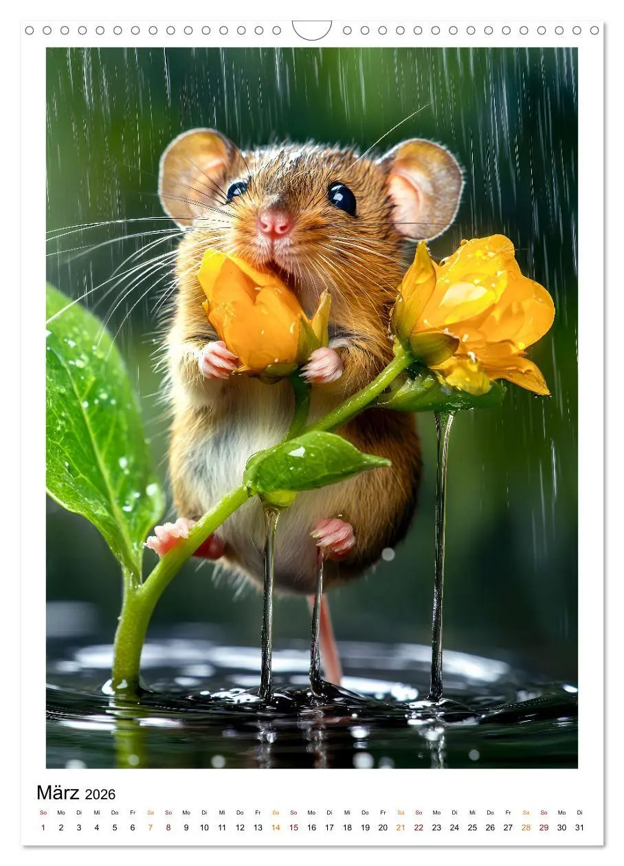 Bild: 9783516243734 | Lustige Mäusewelt (Wandkalender 2026 DIN A3 hoch), CALVENDO...