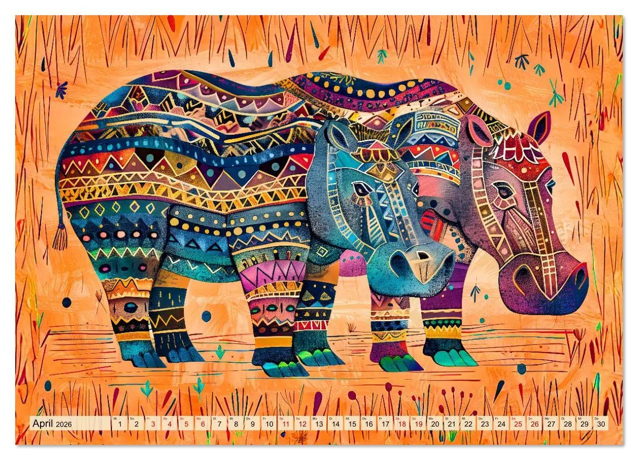 Bild: 9783516623734 | Abstraktes Afrika - Wilde Savanne in leuchtenden Farben...