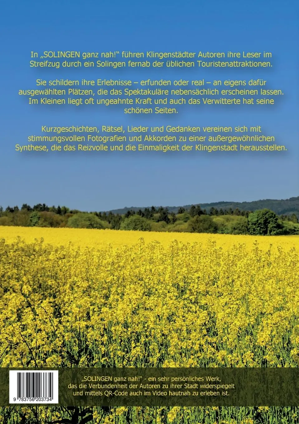 Rückseite: 9783756203734 | SOLINGEN ganz nah! | Kurzgeschichten, Rätsel, Lieder und Gedanken