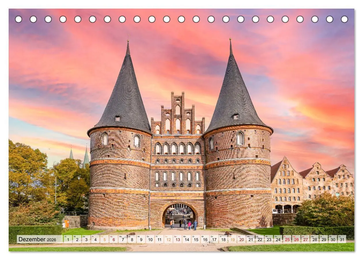 Bild: 9783457523834 | Lübeck Impressionen (Tischkalender 2026 DIN A5 quer), CALVENDO...
