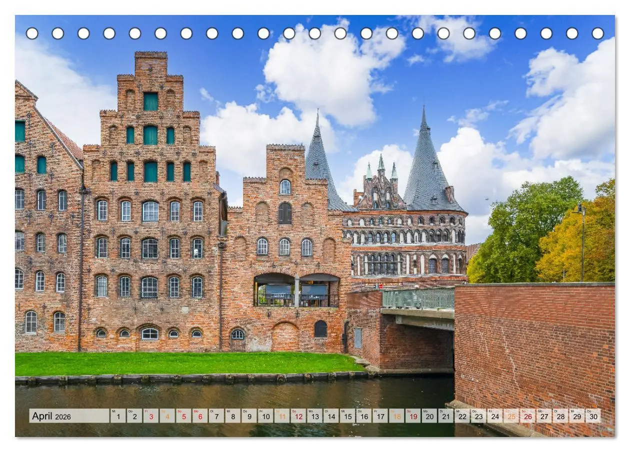 Bild: 9783457523834 | Lübeck Impressionen (Tischkalender 2026 DIN A5 quer), CALVENDO...
