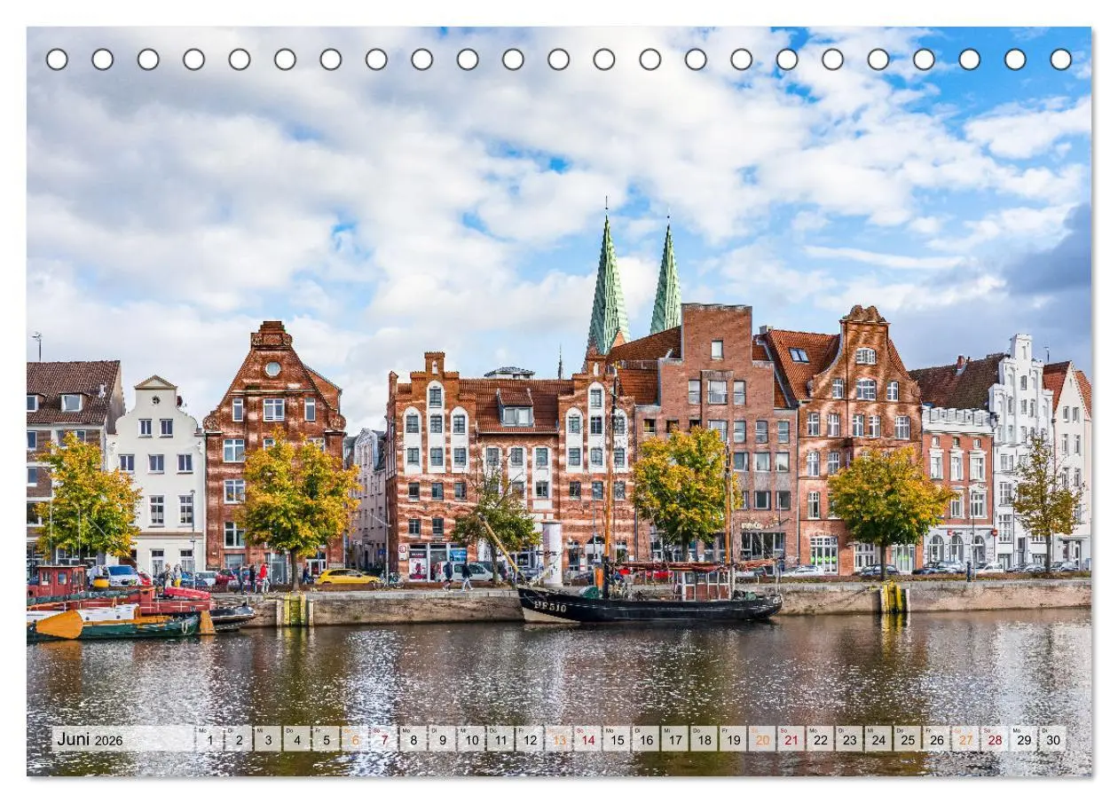 Bild: 9783457523834 | Lübeck Impressionen (Tischkalender 2026 DIN A5 quer), CALVENDO...