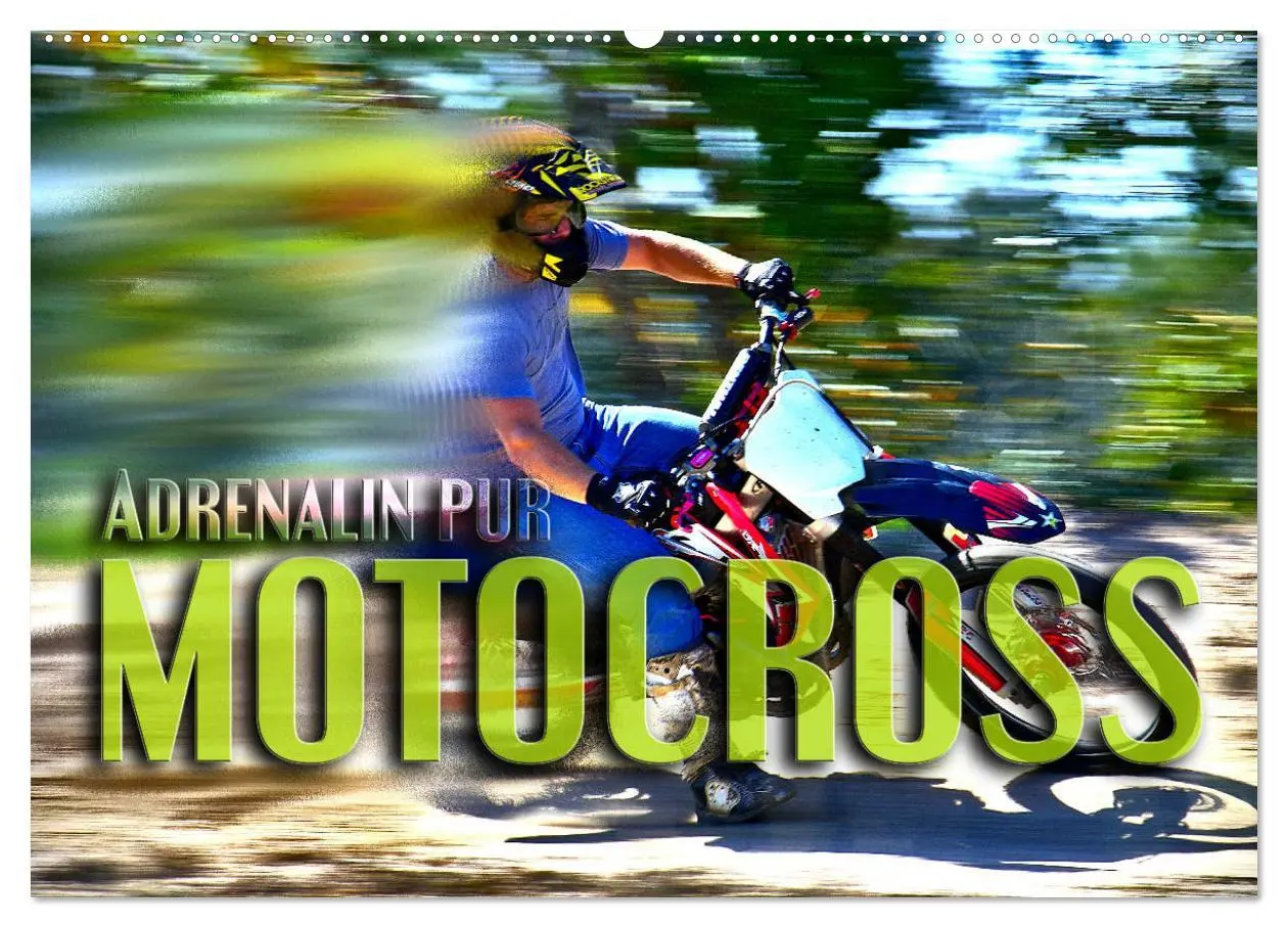 Cover: 9783457833834 | Motocross - Adrenalin pur (Wandkalender 2026 DIN A2 quer), CALVENDO...