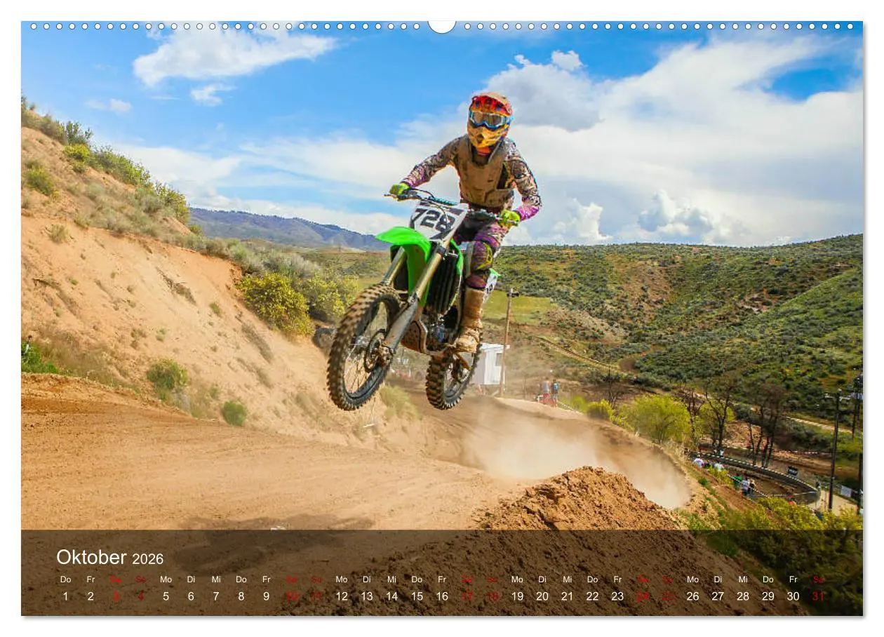Bild: 9783457833834 | Motocross - Adrenalin pur (Wandkalender 2026 DIN A2 quer), CALVENDO...