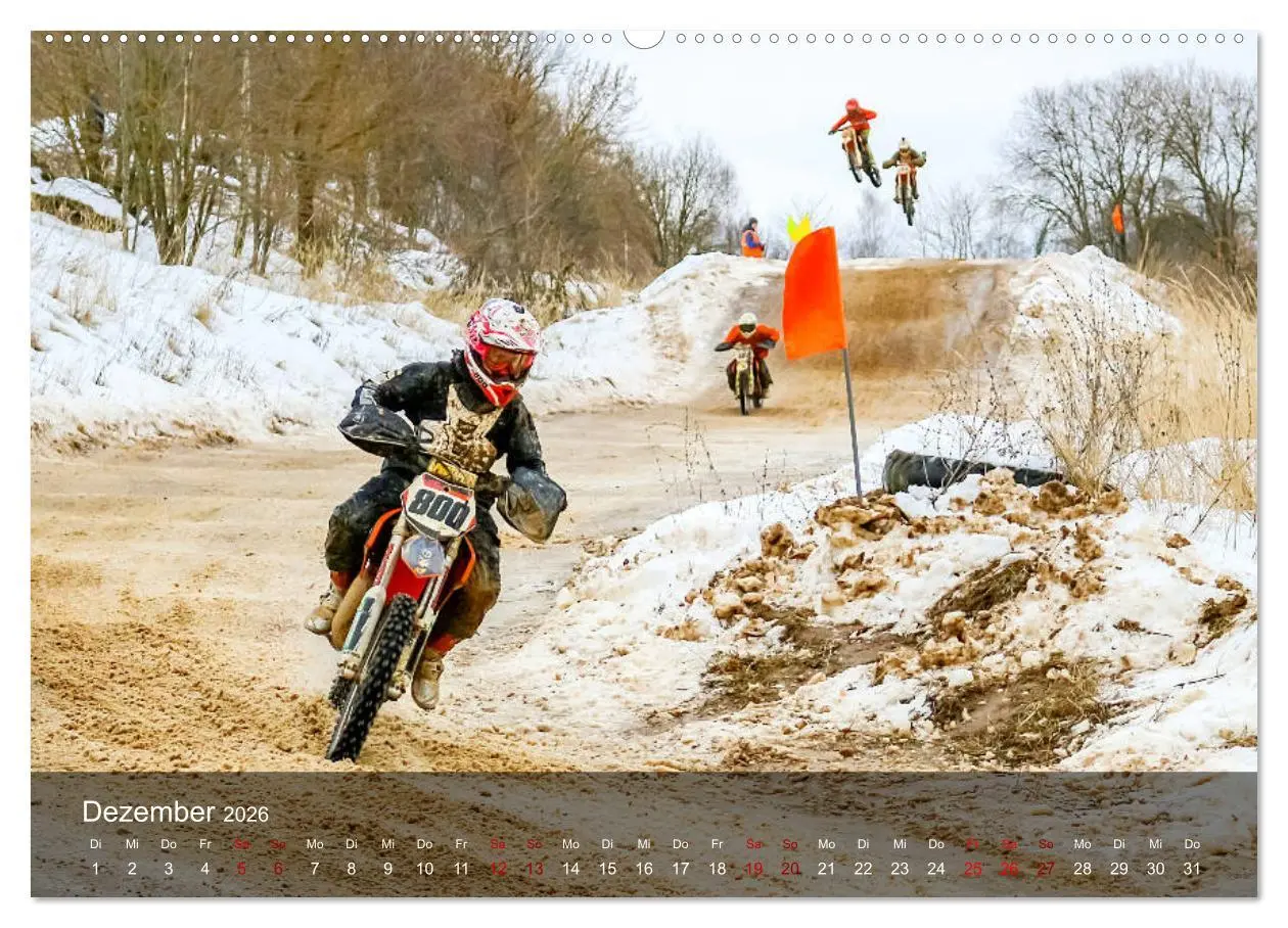 Bild: 9783457833834 | Motocross - Adrenalin pur (Wandkalender 2026 DIN A2 quer), CALVENDO...