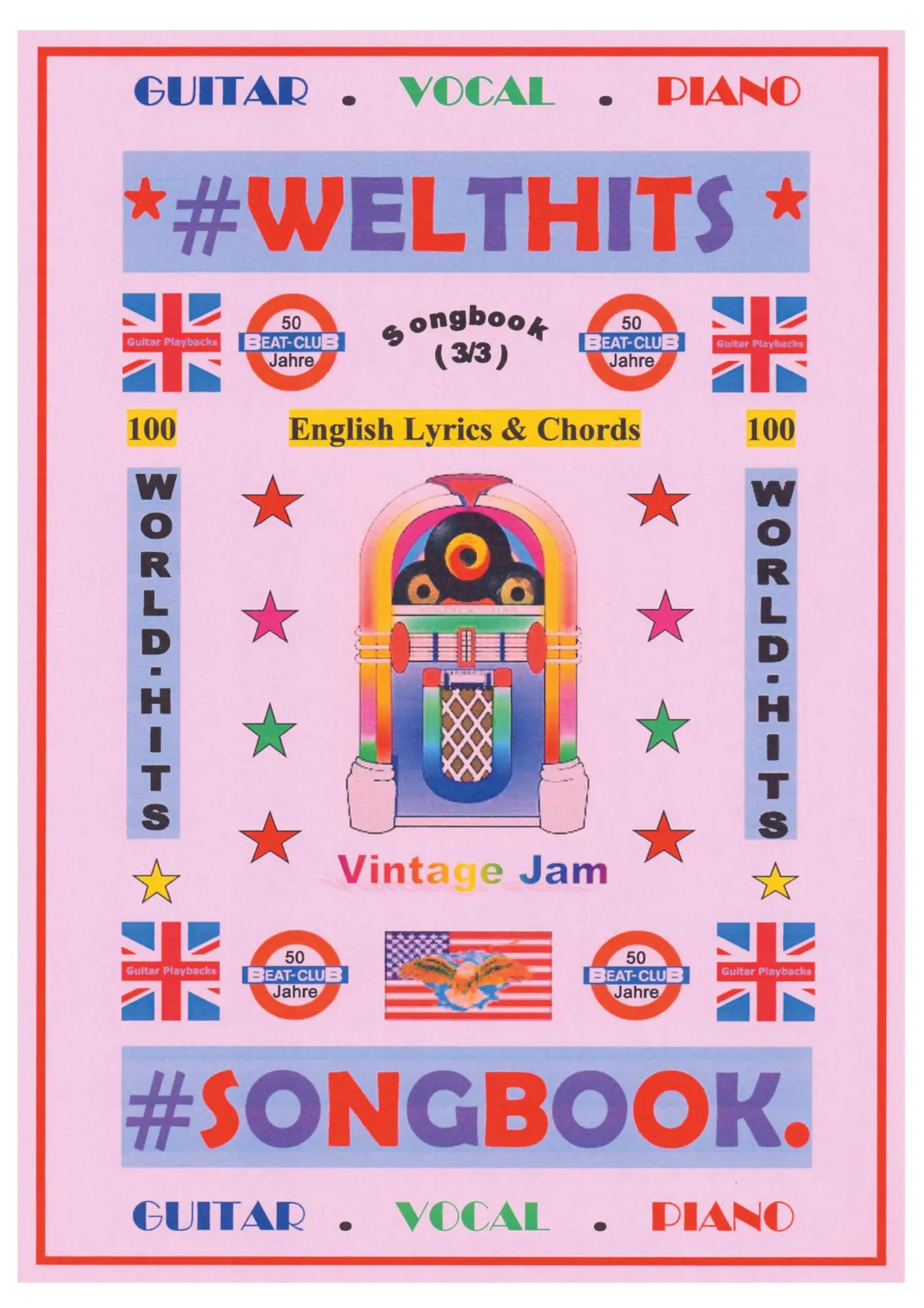 Cover: 9783754383834 | 100 Englische Welthits (3/3) + 100 Gitarren-Playbacks (MP3) - Songbook