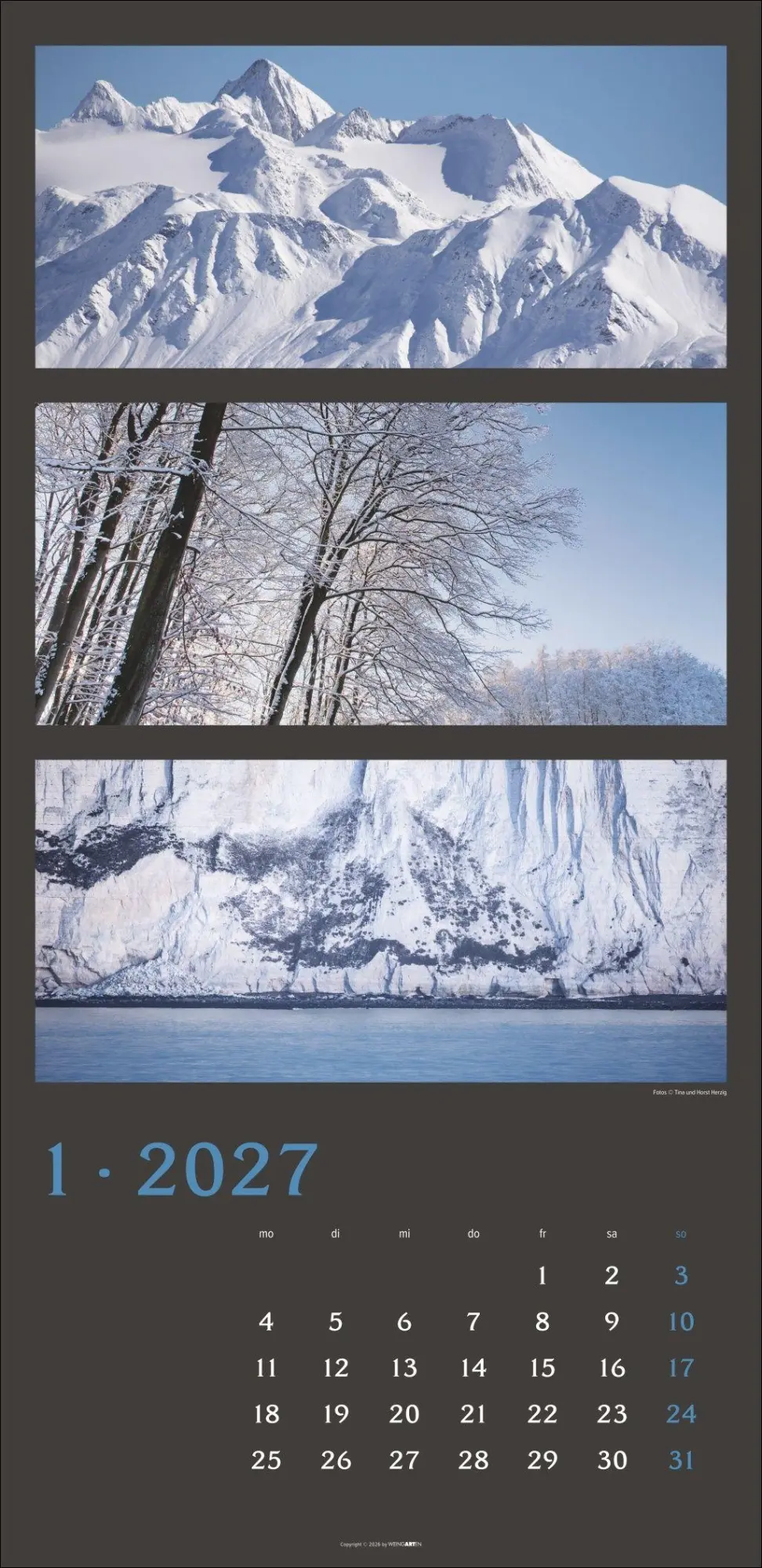 Bild: 9783839903834 | Die Farben der Natur Kalender 2027 | Horst Herzig | Kalender | 14 S.