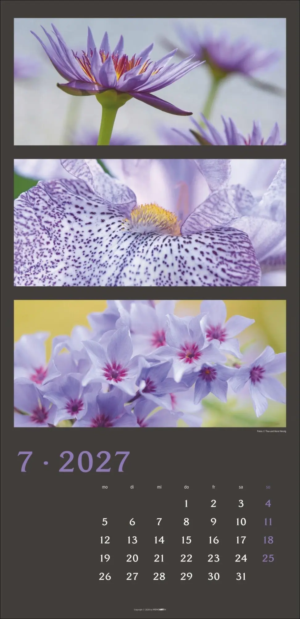 Bild: 9783839903834 | Die Farben der Natur Kalender 2027 | Horst Herzig | Kalender | 14 S.