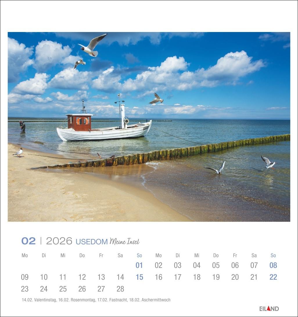 Bild: 9783964023834 | Usedom Postkartenkalender 2026 - Meine Insel | Eiland | Kalender
