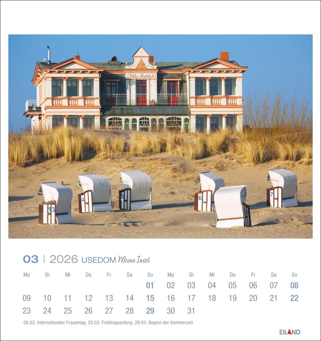 Bild: 9783964023834 | Usedom Postkartenkalender 2026 - Meine Insel | Eiland | Kalender