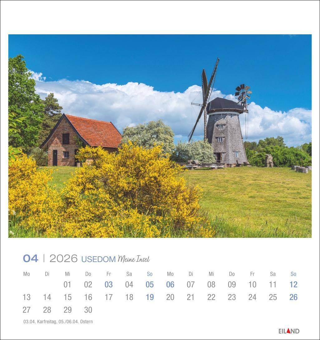 Bild: 9783964023834 | Usedom Postkartenkalender 2026 - Meine Insel | Eiland | Kalender