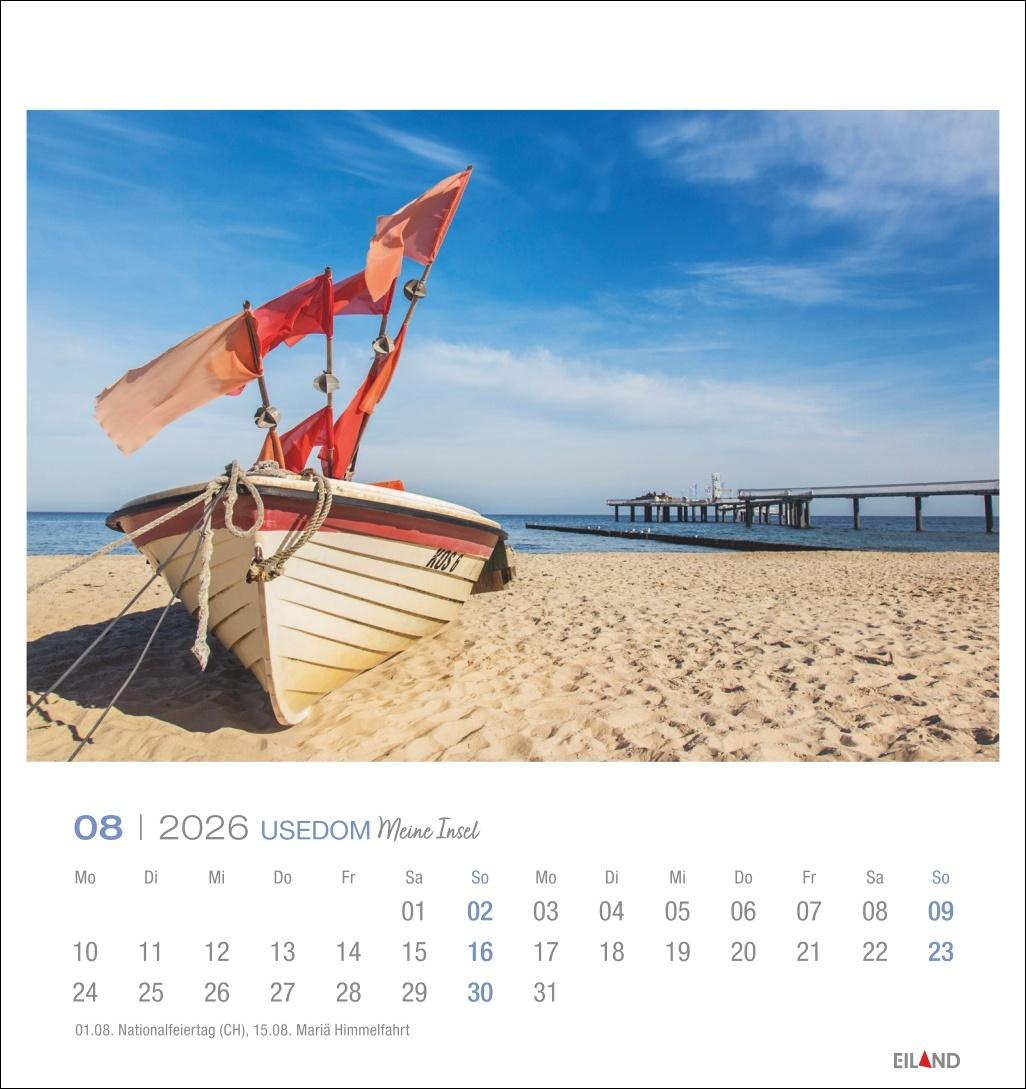 Bild: 9783964023834 | Usedom Postkartenkalender 2026 - Meine Insel | Eiland | Kalender