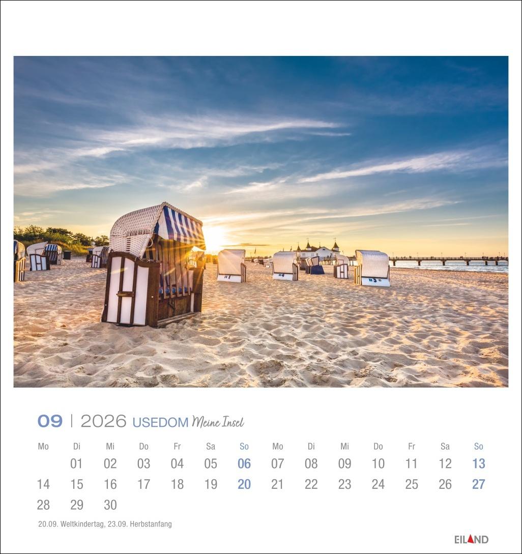 Bild: 9783964023834 | Usedom Postkartenkalender 2026 - Meine Insel | Eiland | Kalender