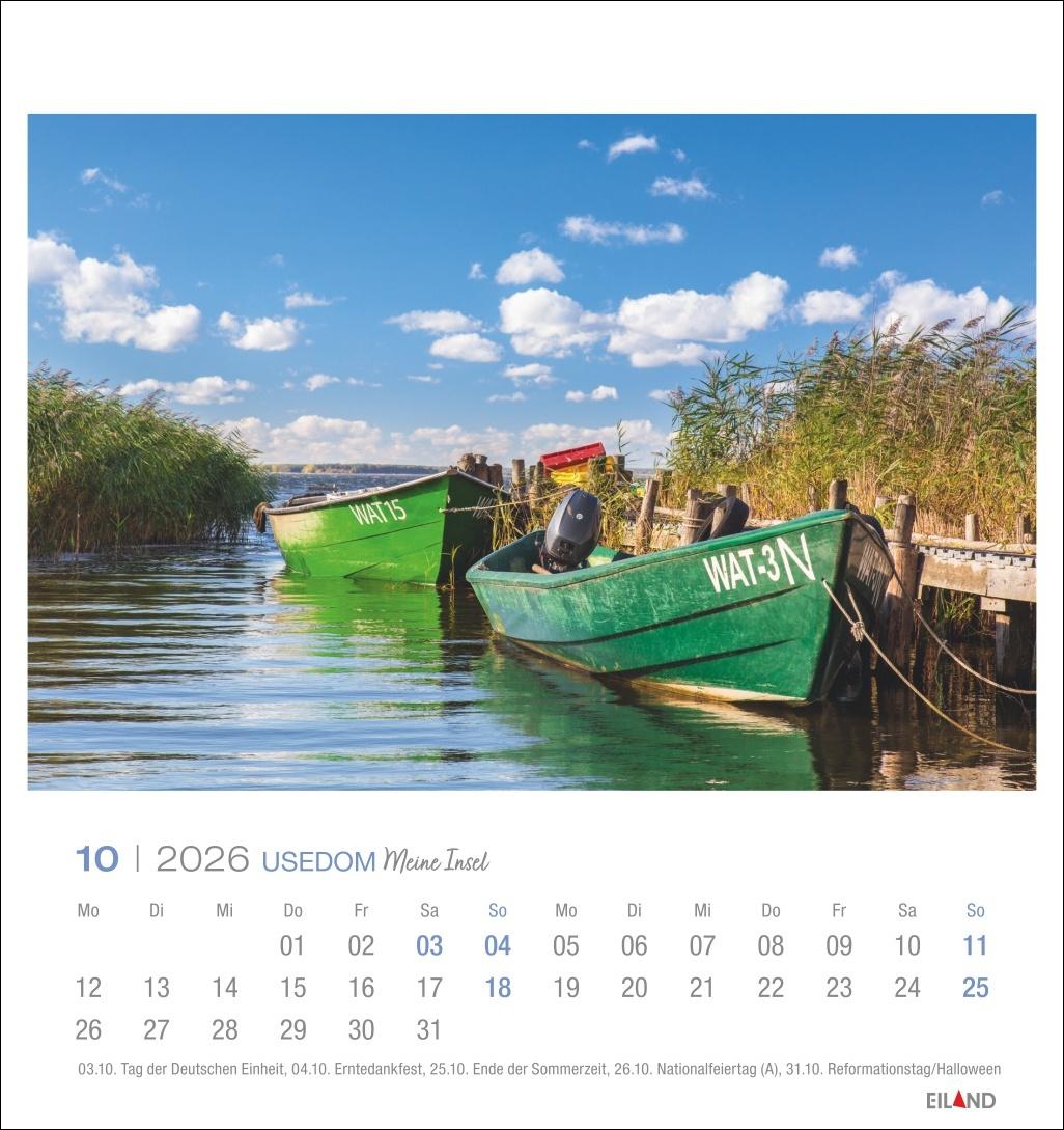 Bild: 9783964023834 | Usedom Postkartenkalender 2026 - Meine Insel | Eiland | Kalender