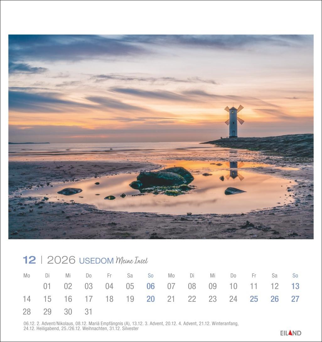 Bild: 9783964023834 | Usedom Postkartenkalender 2026 - Meine Insel | Eiland | Kalender