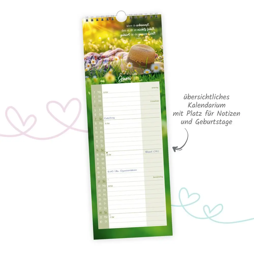 Bild: 9783988023834 | Trötsch Maxi-Streifenkalender Zeit für mich 2026 | Wandkalender | KG