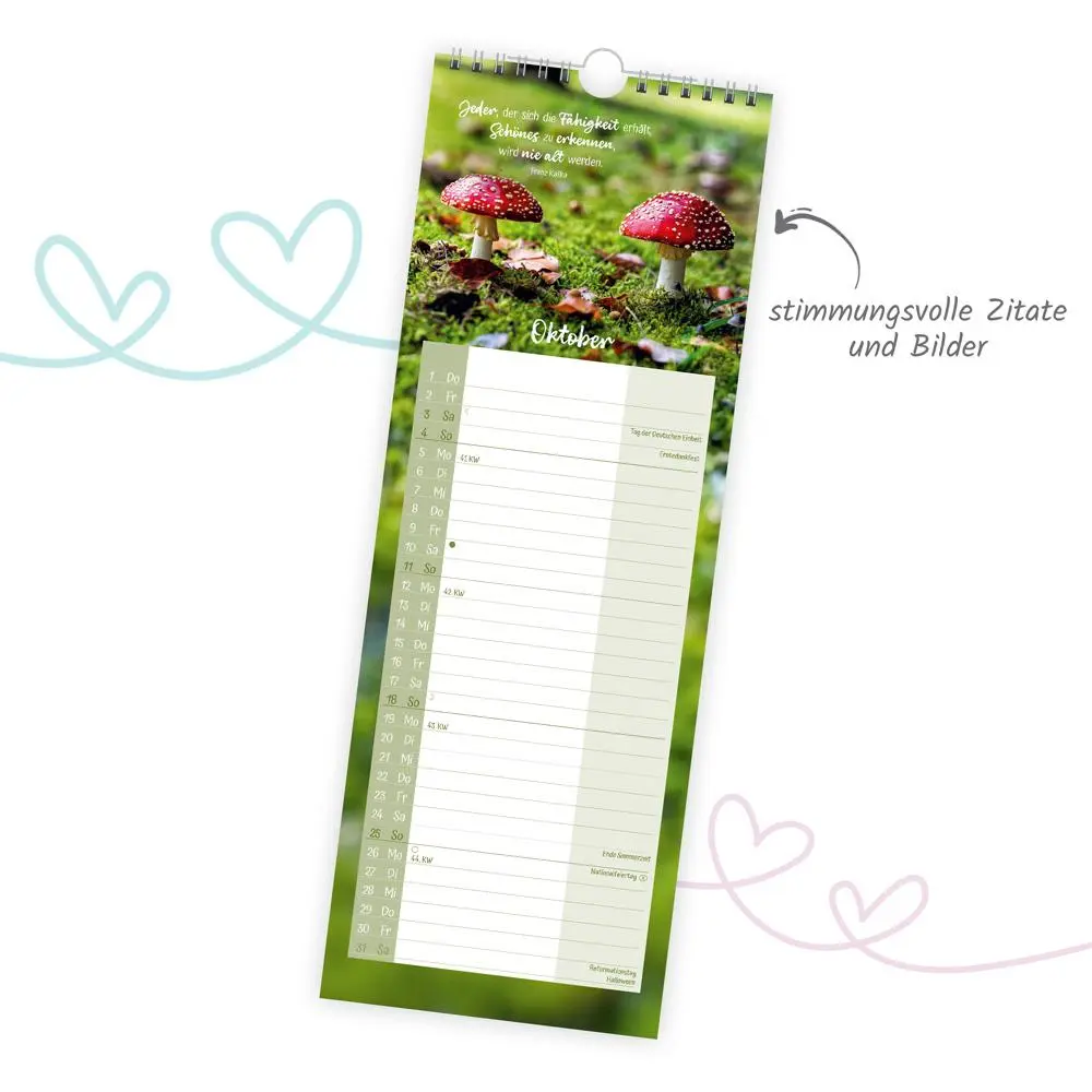 Bild: 9783988023834 | Trötsch Maxi-Streifenkalender Zeit für mich 2026 | Wandkalender | KG