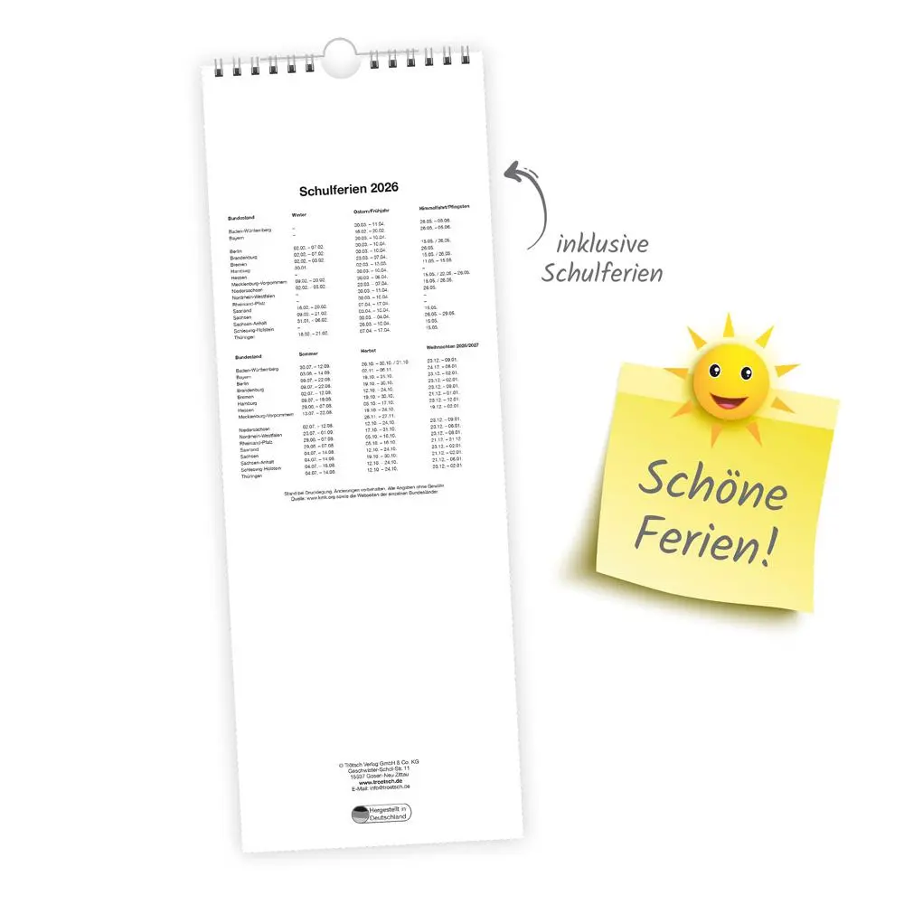 Bild: 9783988023834 | Trötsch Maxi-Streifenkalender Zeit für mich 2026 | Wandkalender | KG