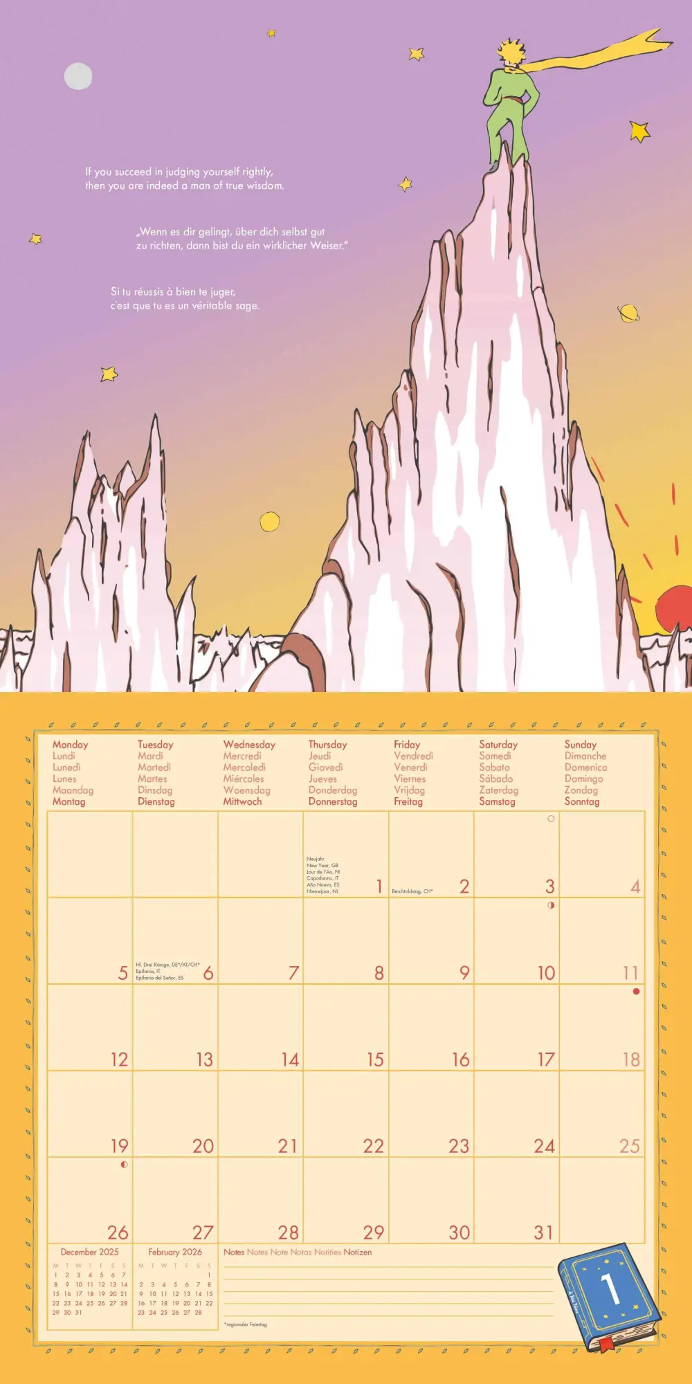 Bild: 4069095003934 | Der Kleine Prinz 2026 - Wand-Kalender - Broschüren-Kalender - 30x30...