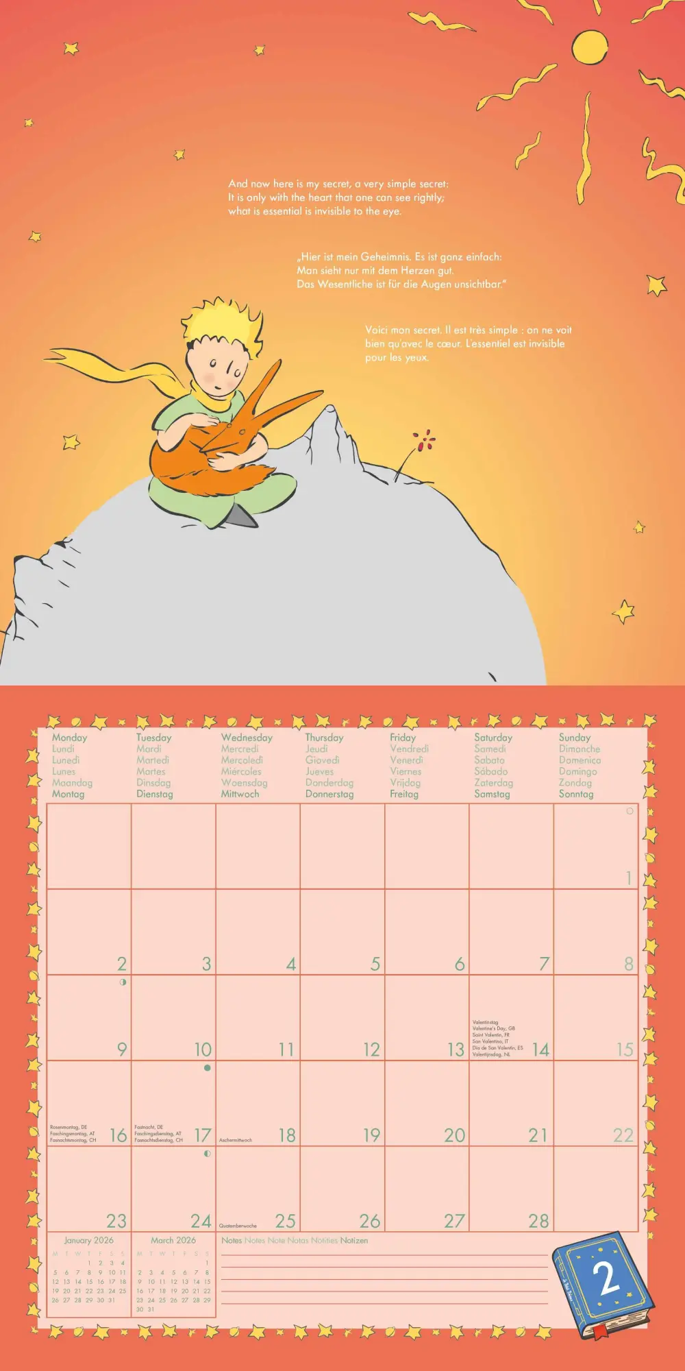 Bild: 4069095003934 | Der Kleine Prinz 2026 - Wand-Kalender - Broschüren-Kalender - 30x30...