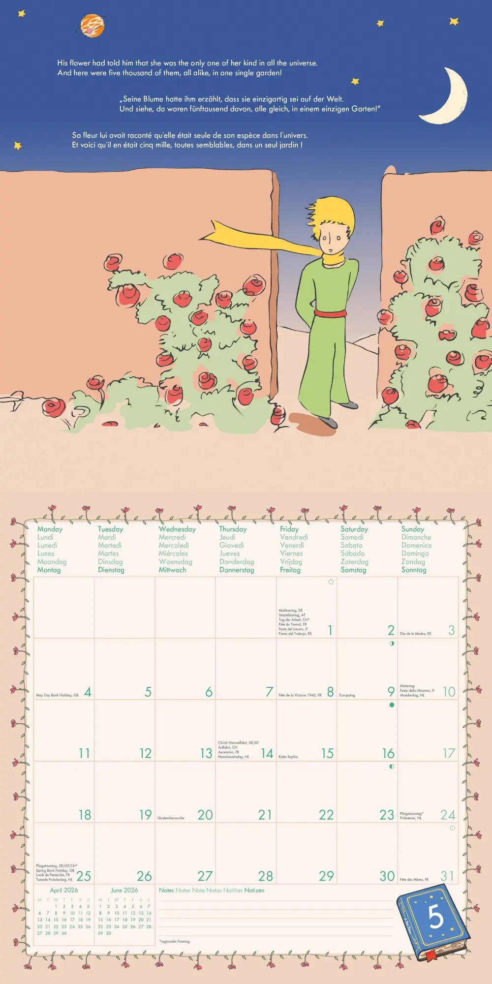 Bild: 4069095003934 | Der Kleine Prinz 2026 - Wand-Kalender - Broschüren-Kalender - 30x30...