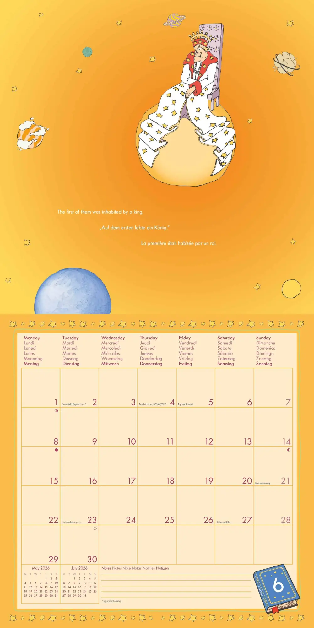 Bild: 4069095003934 | Der Kleine Prinz 2026 - Wand-Kalender - Broschüren-Kalender - 30x30...