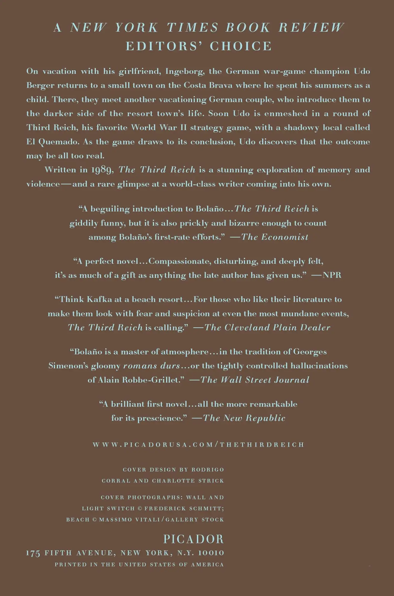 Rückseite: 9781250013934 | Third Reich | Roberto Bolaño | Taschenbuch | Kartoniert / Broschiert