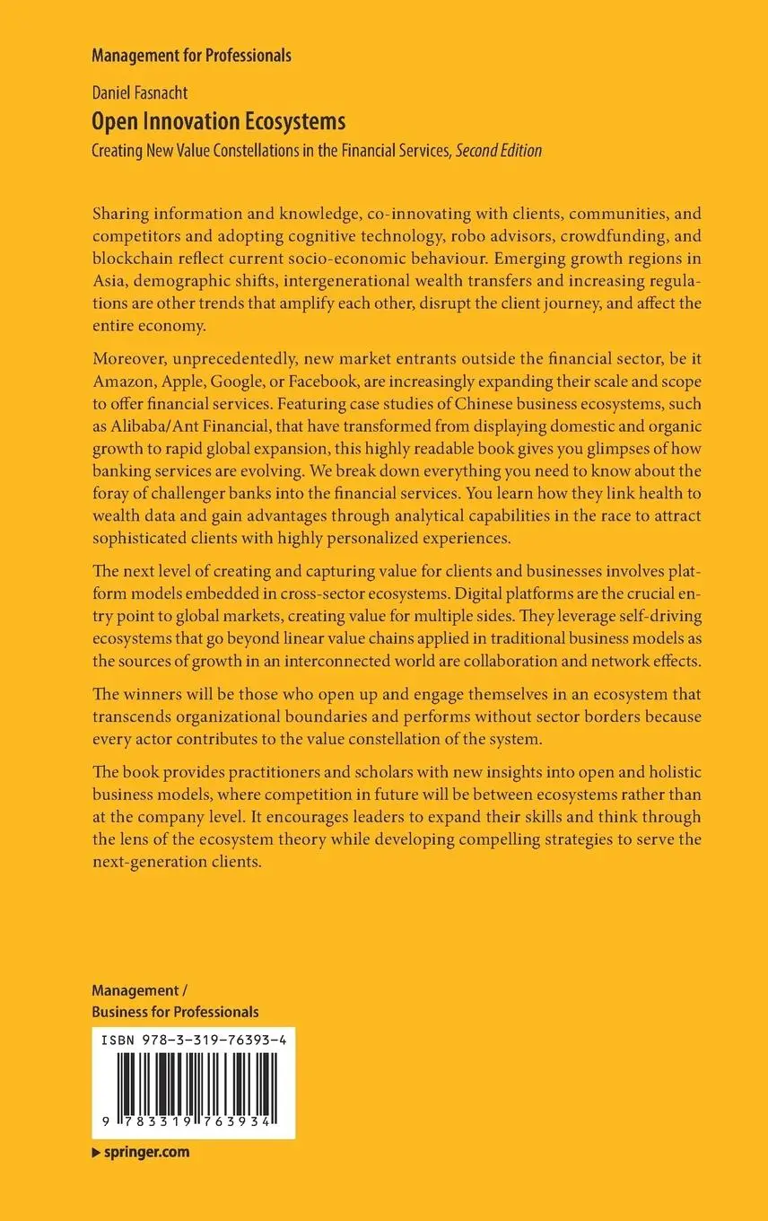 Rückseite: 9783319763934 | Open Innovation Ecosystems | Daniel Fasnacht | Buch | xxxviii | 2018