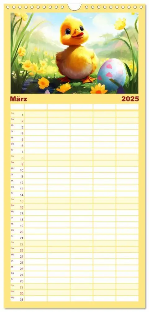 Bild: 9783457133934 | Familienplaner 2025 - Lustige Enten. Niedlich und farbenfroh mit 5...