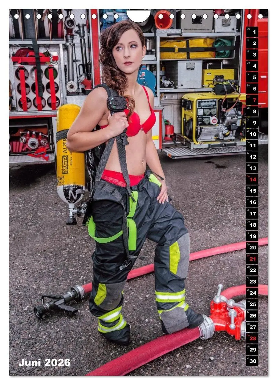 Bild: 9783516463934 | Feuerwehrkalender 2026 (Wandkalender 2026 DIN A4 hoch), CALVENDO...
