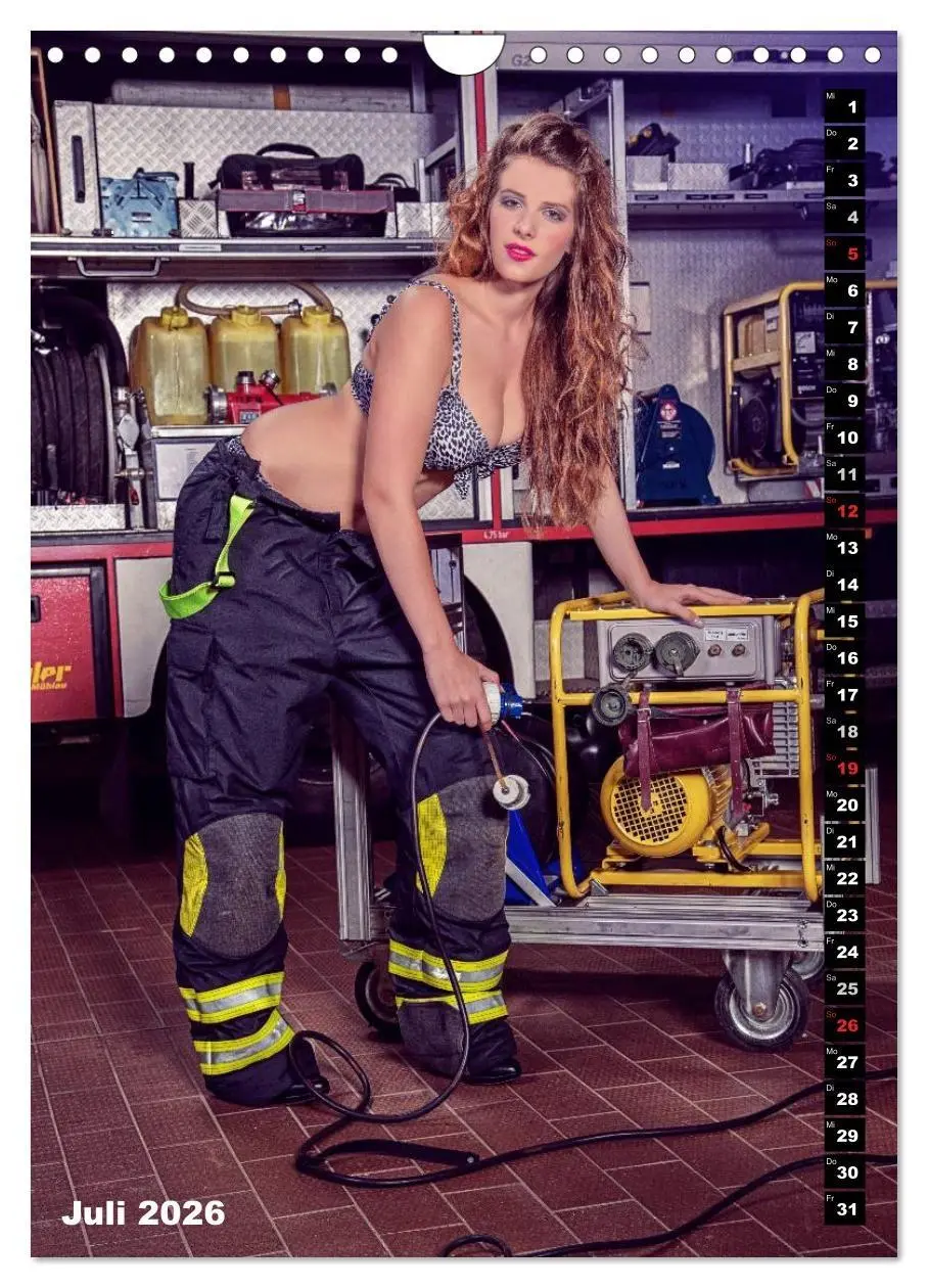 Bild: 9783516463934 | Feuerwehrkalender 2026 (Wandkalender 2026 DIN A4 hoch), CALVENDO...