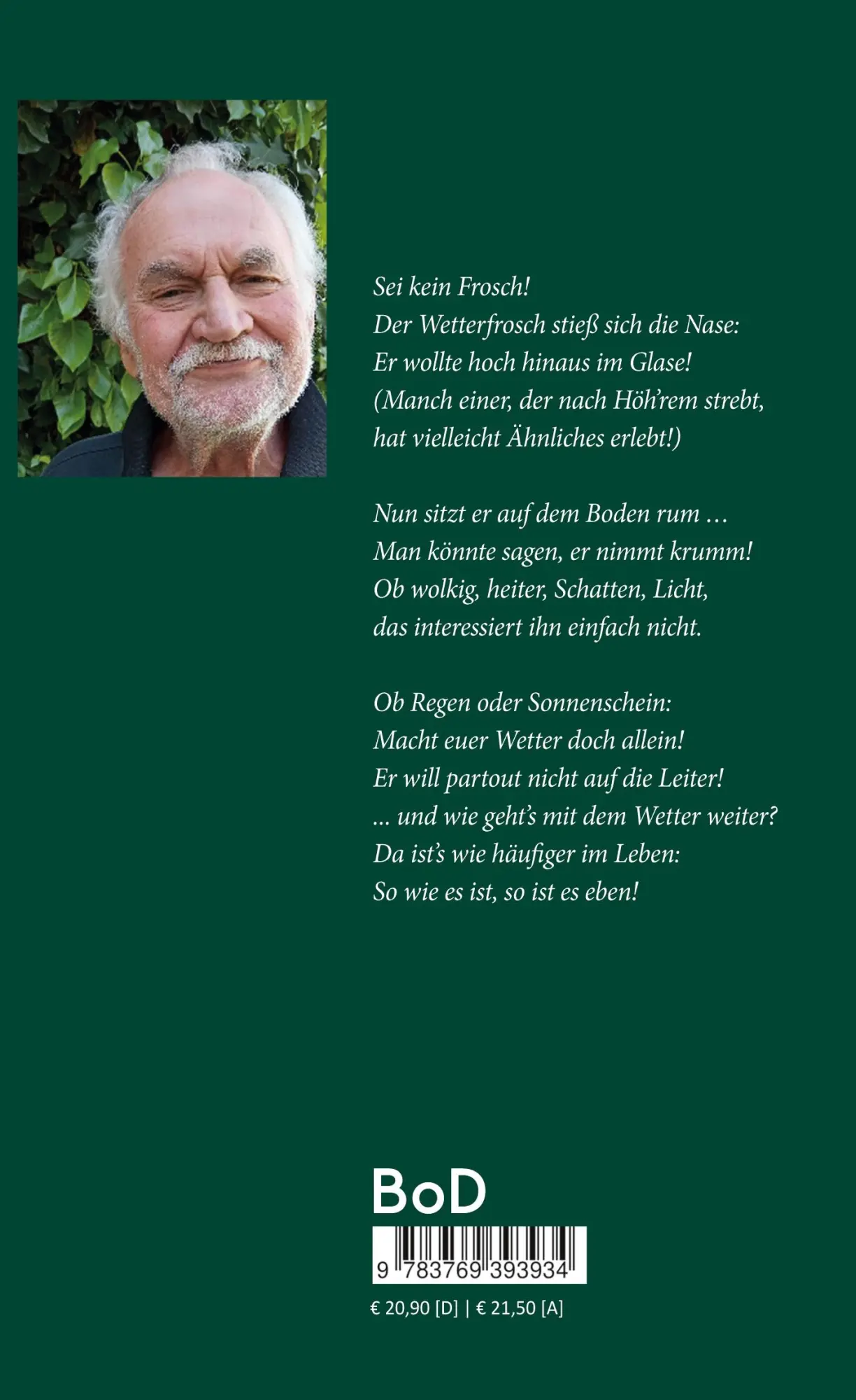 Rückseite: 9783769393934 | Allerlei Reimerei | Henning Großjohann | Buch | 148 S. | Deutsch