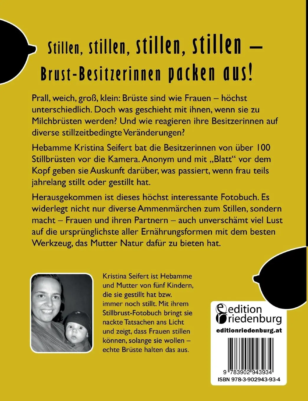 Rückseite: 9783902943934 | Stillbrüste - 100 x Mamas Milchbar im Portrait (Das ganz besondere...